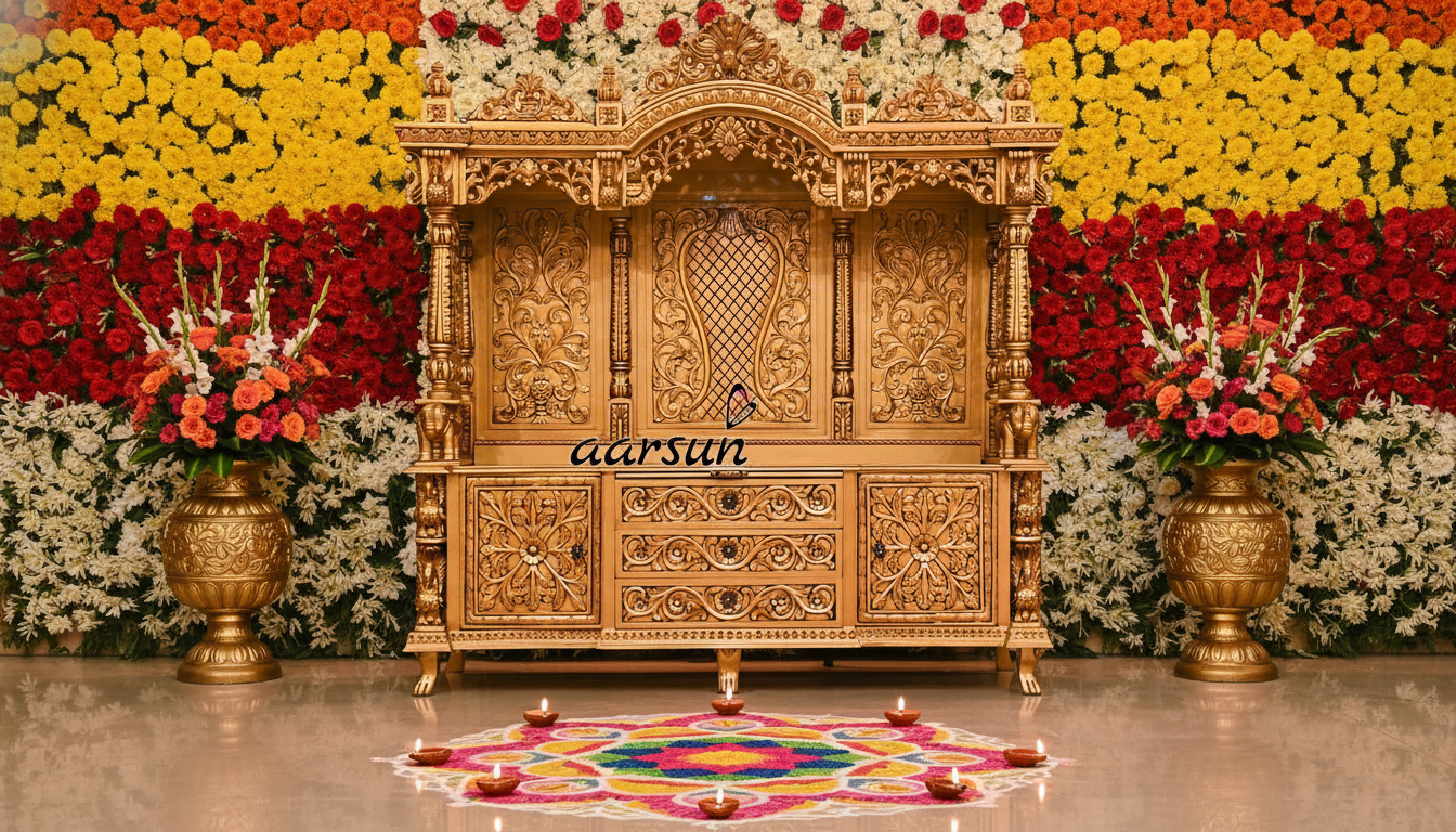 Maharaja Style Grand Temple with Premium Finish